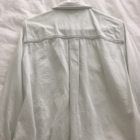 Zara Long overshirt In artic sky color - Picture 5 of 5